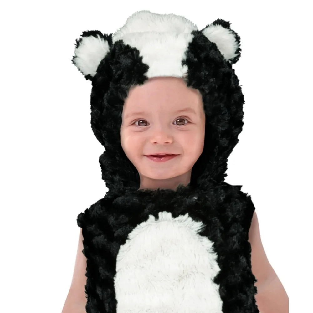 NEW Baby Celebrate! Skunk Halloween Costume One Size Black White